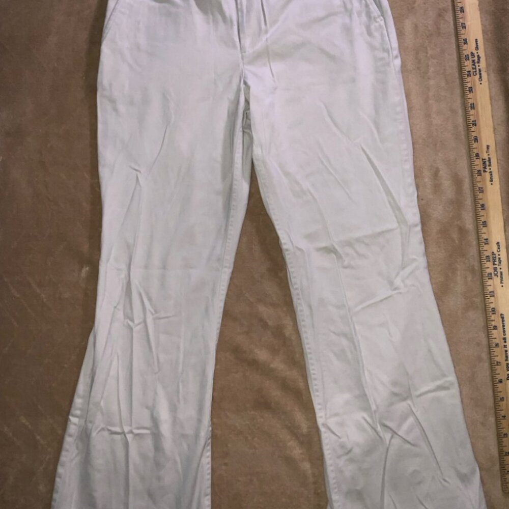 Tommy Hilfiger Women 6 Khakis Flare Leg Y2K Chino Relaxed Baggy Dress Pants